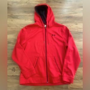 Gently Worn Men’s Red Under Armour Full Zipper Hoodie